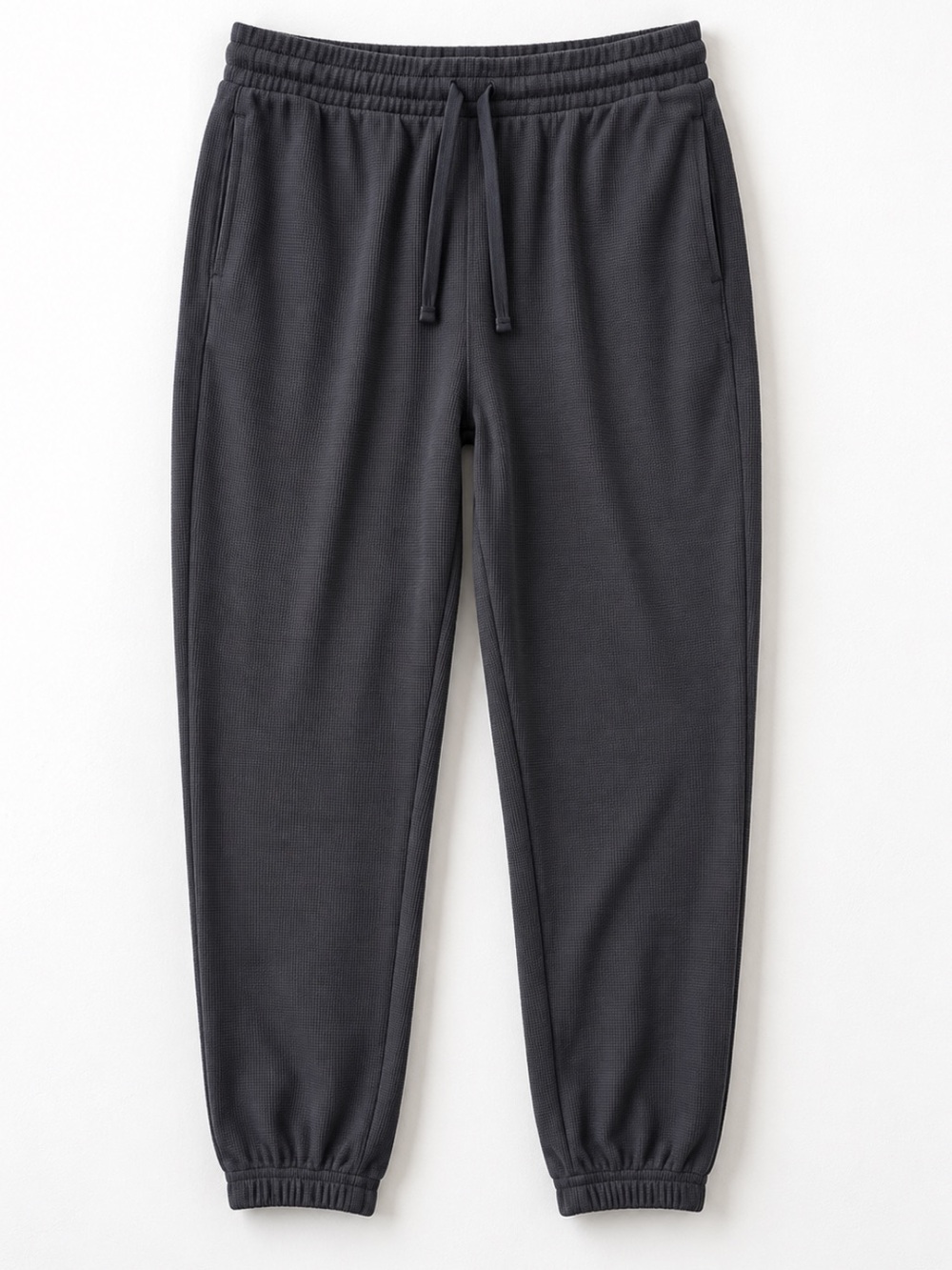 Fabletics Dark Gray Waffle Knit Joggers Size Large